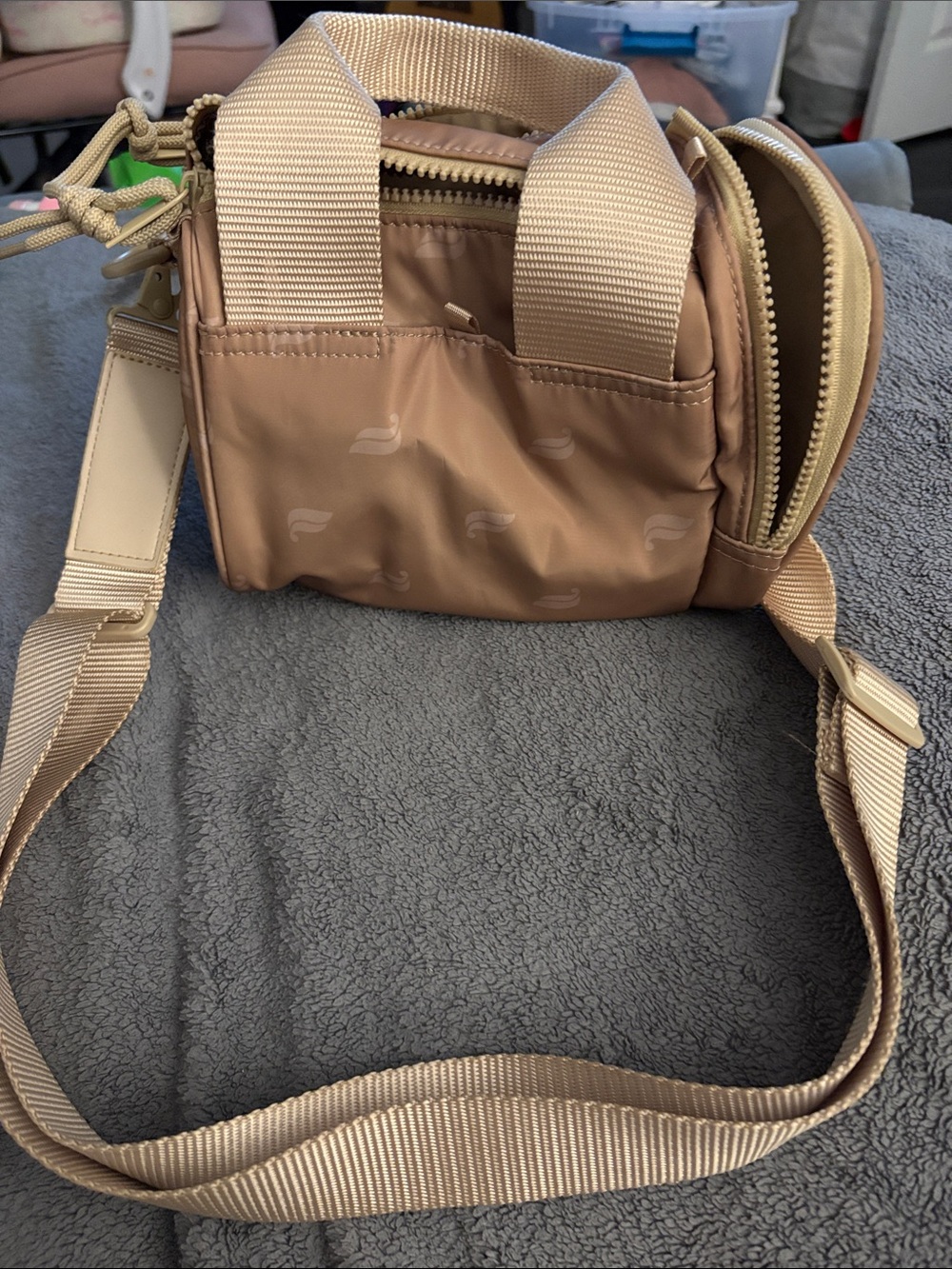 Fabletics Tan Crossbody - Mini Gym Bag